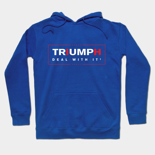 TRIUMPH - Red & White Hoodie by SEspider